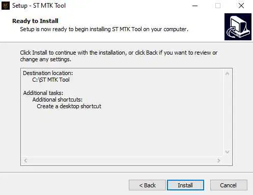 install st mtk tool