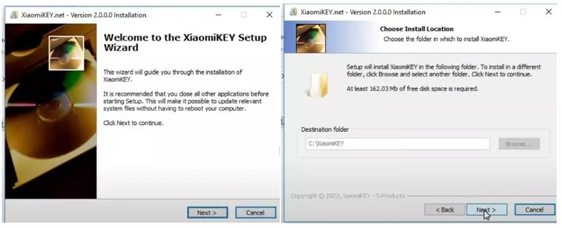 Installation Wizard Steps