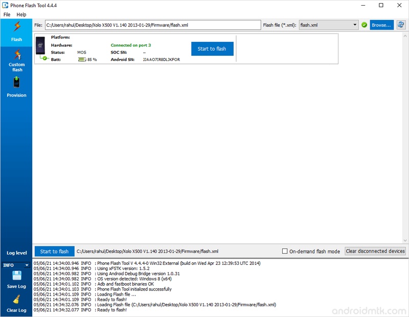 Load Firmware Via Tool in Dnx Mode
