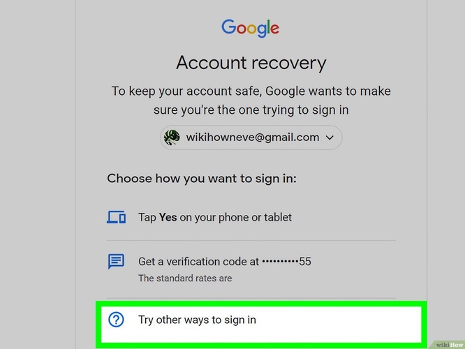 Person Resetting Google Password