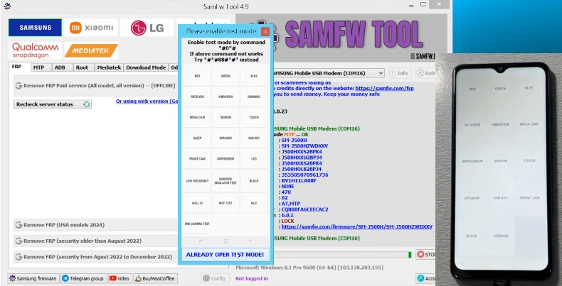 Phone Emergency Call Test Mode Entry 2