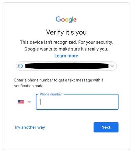 Phone Number Google