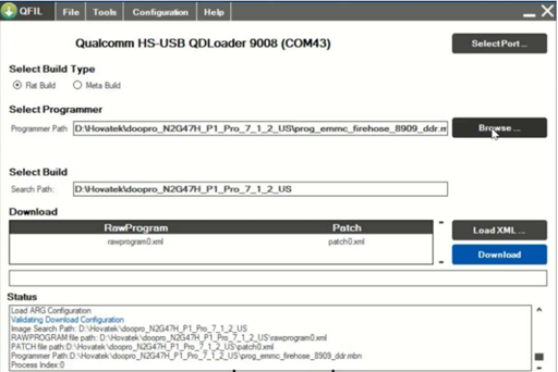 QFIL Browse Programmer