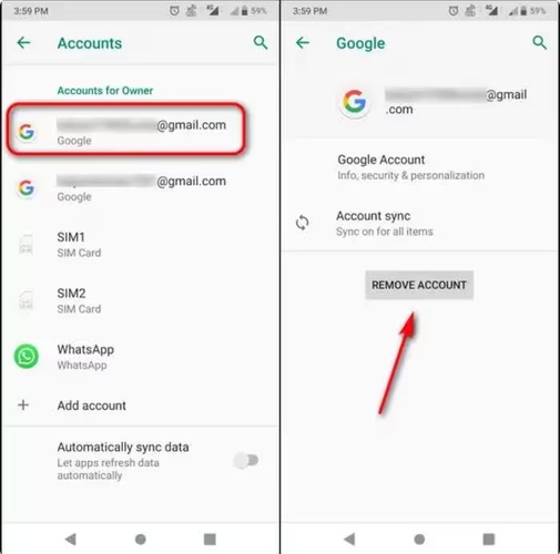 Remove All Google Account