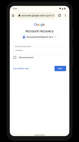 Reset Password Via Email Link