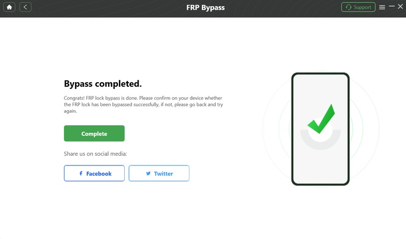إعادة التعيين تزيل قفل Google Frp