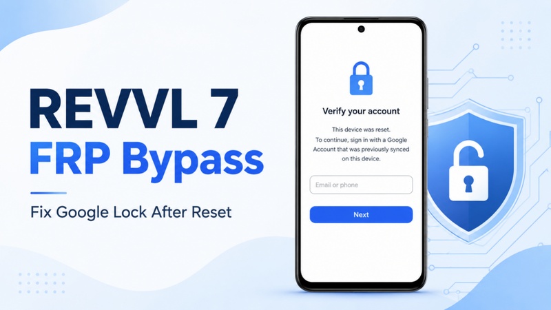 Revvl 7 Google Verification Screen
