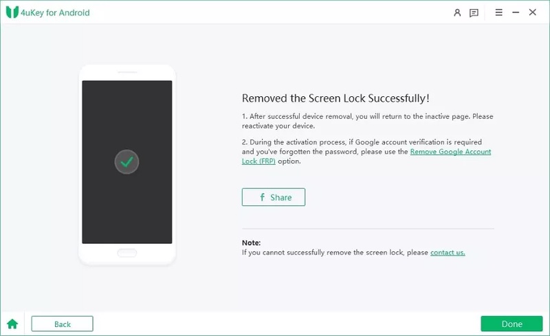 Screen Lock Removal Using 4ukey