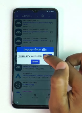 Select Downloads and Import Frp Bypass