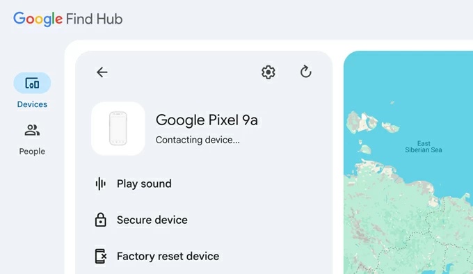 Select Locked Android Phone from List