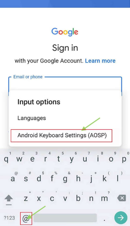 sign in google account