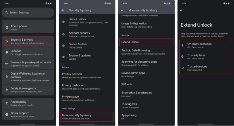 turn off extend unlock