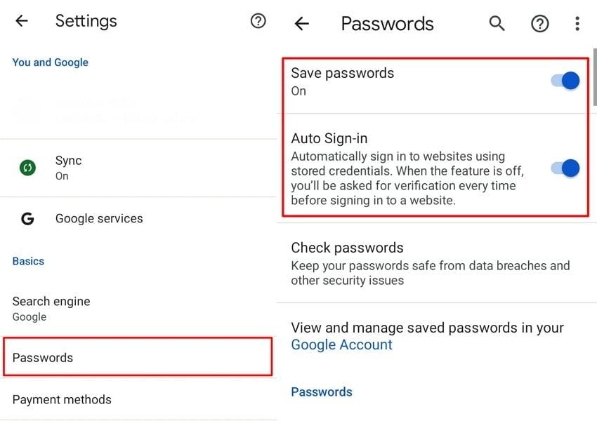 turn off google auto sign in
