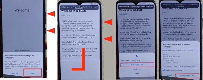Use Talkback Frp Bypass Method to Unlock Samsung A7 Lite