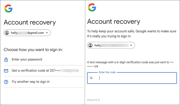account recover