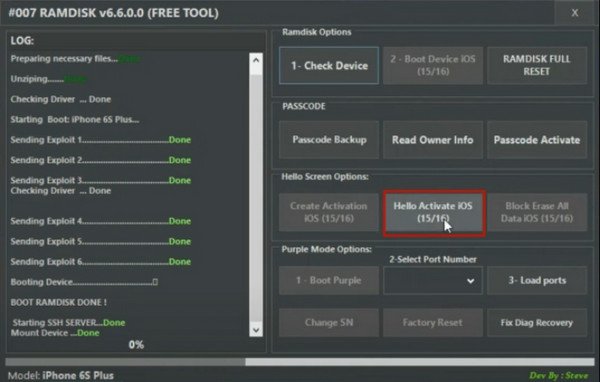 007 ramdisk tool hello activate ios