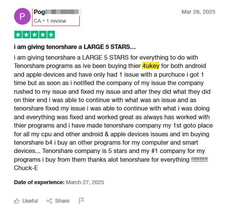 4ukey review from user pog