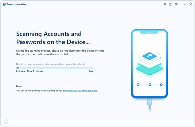 4ukey Scanning Device for Passwords