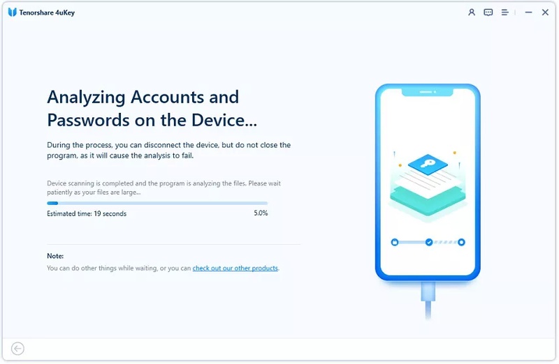 4ukey Scans Device Passwords