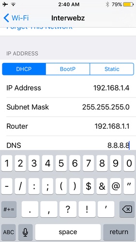 Add Public Dns Server Address