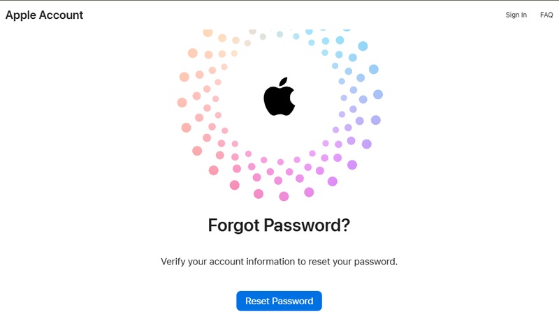 Apple Iforgot Account Recovery Page