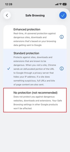 Browser Filtering Restrictions Removed