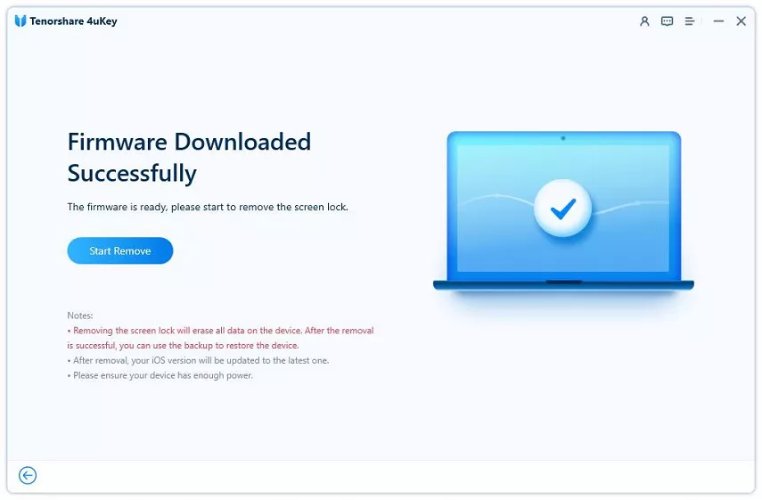 Click Start to Remove