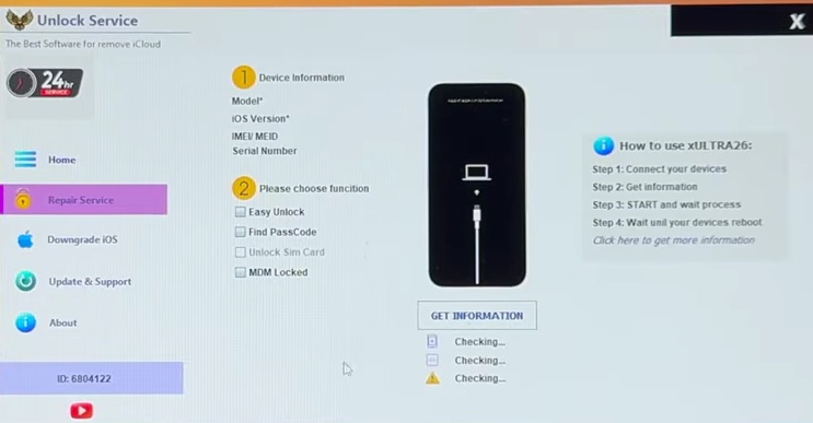 توصيل iPhone عبر USB للإصلاح