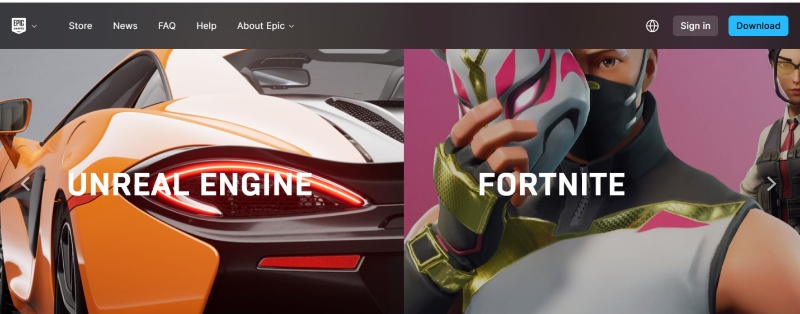 epic games website