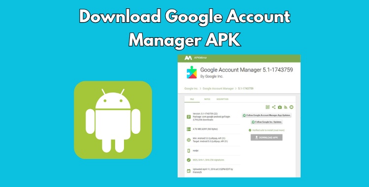 Google Account Manager Apk