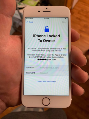 bypass icloud lock iphone 6