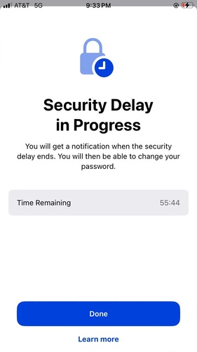 Iphone Security Delay Requires Power and Connectivity