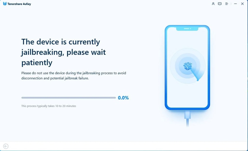 Jailbreak Process Completes, Tap Next