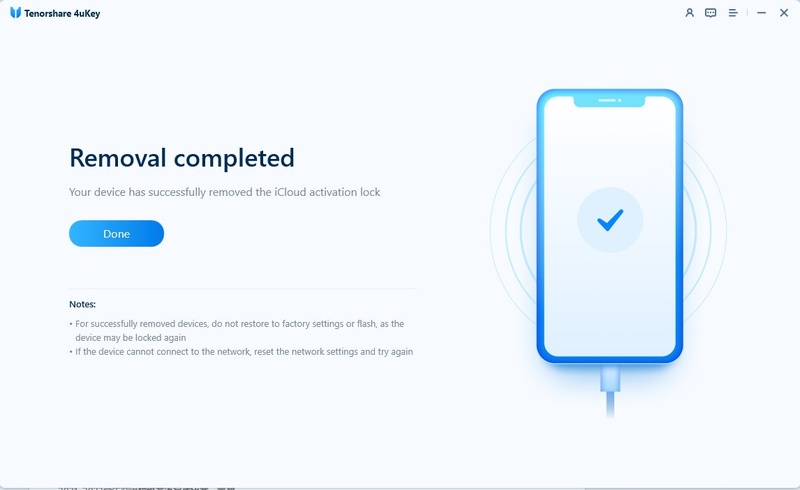 Process Complete, Set Up Device