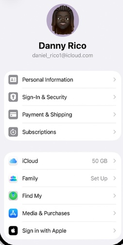 Search for Managed Apple Id