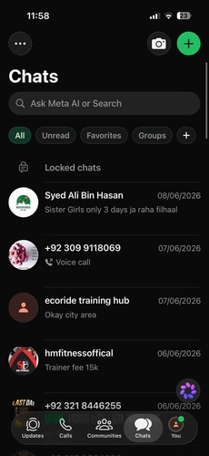 Swipe Down to Reveal Locked Chats