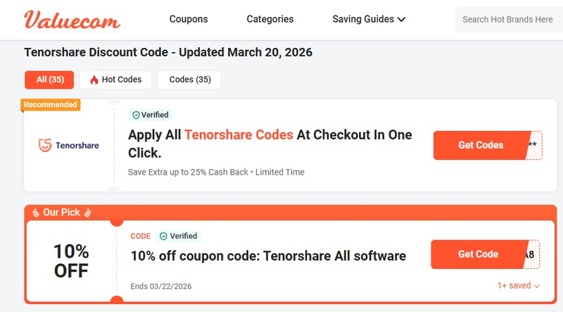 Tenorshare Exclusive Seasonal Offers