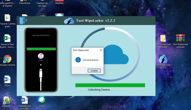 complete removing Activation Lock by tool wipelocker