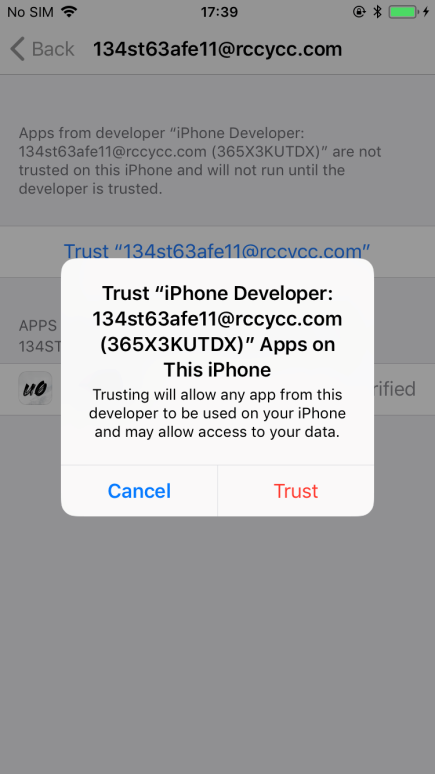 trust iphone developer