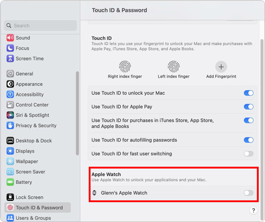 使用 apple watch 解鎖iPad 功能