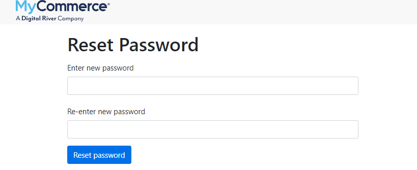 enter the new password