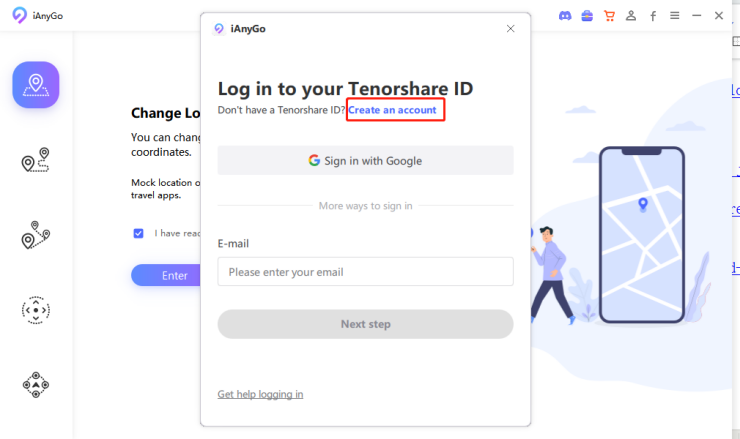 register tenorshare id