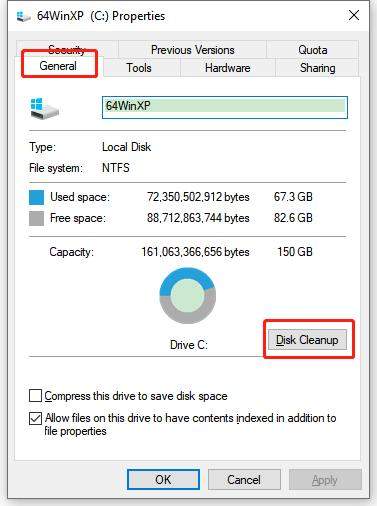 disk cleanup