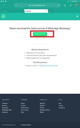 WhatsAppをダウンロード