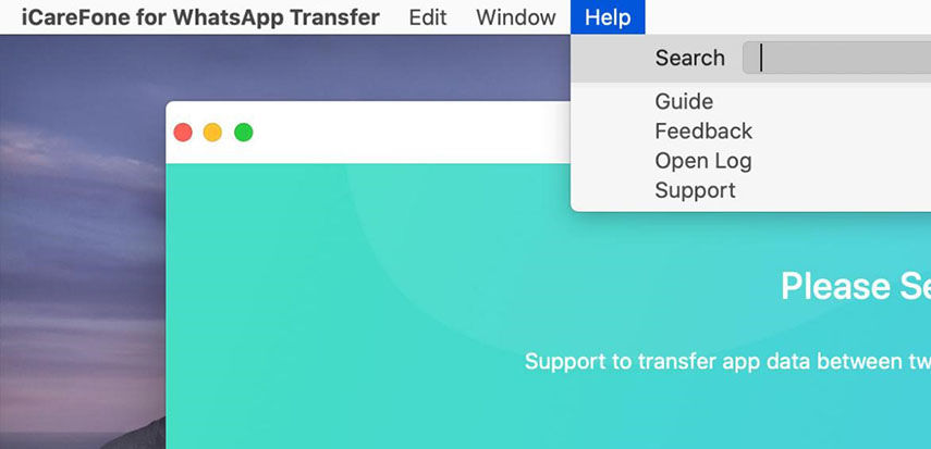 icarefone for whatsapp transfer key