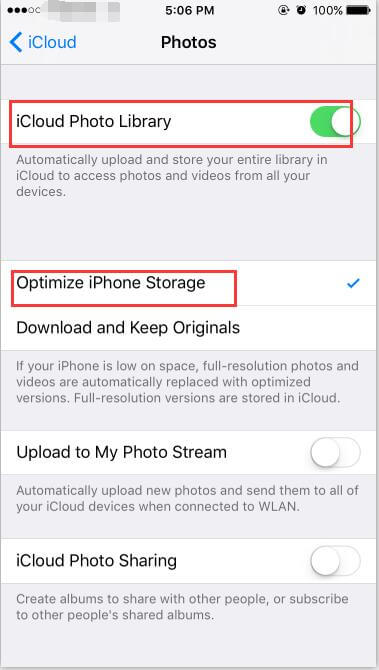 icloud photo library