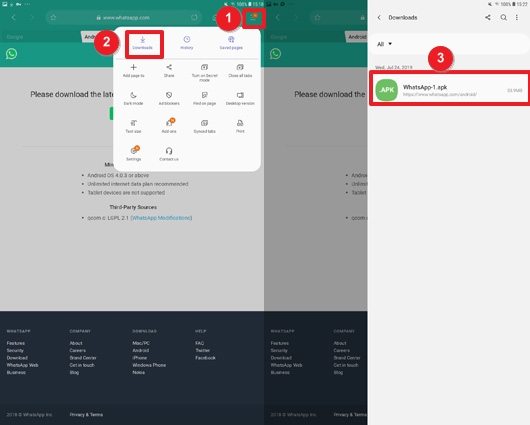 WhatsAppをインストール
