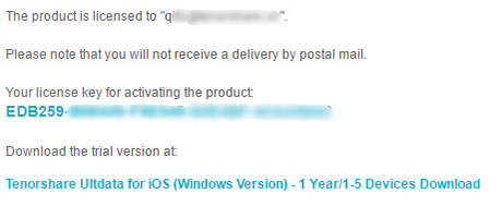 tenorshare 4ukey licensed email and registration code free 2021