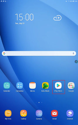 アプリストアにログイン
