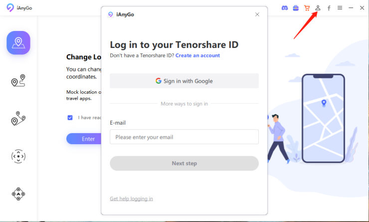 register tenorshare id